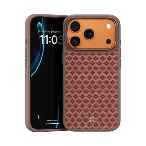 Усиленный чехол Benks ArmorPro ArmorGrid Case built with Kevlar для iPhone 17 Pro 6.3", цвет оранжевый (Orange)