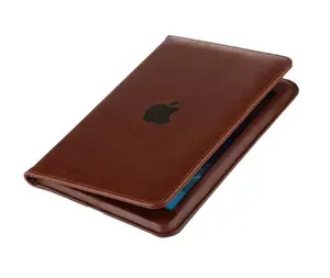 Чехол MyPads для планшета Apple iPad Air (2013) - A1474, A1475, A1476 с визитницей из кожи, коричневый