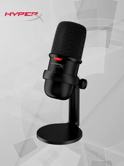 Микрофон HyperX SoloCast USB, Tap-to-Mute, Plug & Play, черный