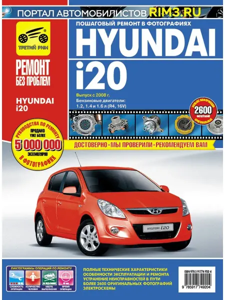 ТРЕТИЙ РИМ Книга по ремонту и эксплуатации Hyundai i20
