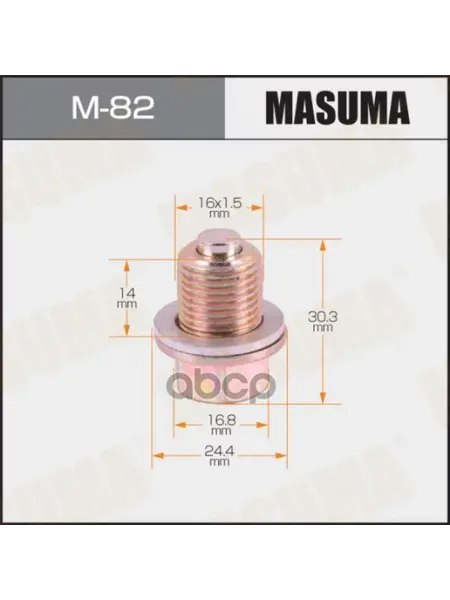 MASUMA Болт маслосливной A T С МАГНИТОМ (с шайбой) HYUNDAI KIA