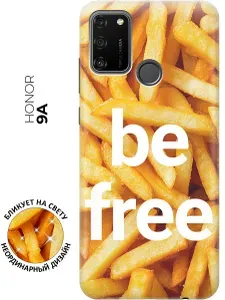 Силиконовый чехол на Honor 9A с принтом "Be Free"