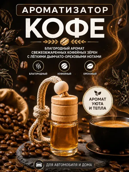 IDEAL parfume Ароматизатор в машину автопарфюм вонючка пахучка кофе