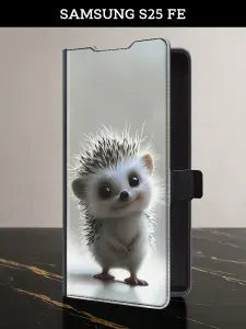 Чехол-книжка на Samsung S25 FE (Самсунг С25 ФЕ) с картой милый