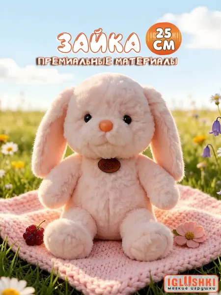 IGLUSHKI Мягкая корейская игрушка зайка для девочки