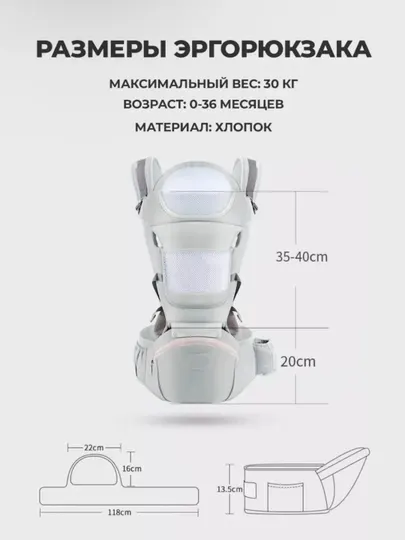 Эргорюкзак кенгуру для новорожденных слинг рюкзак переноска
