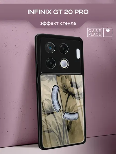 Чехол на Infinix GT 20 Pro с цветочками Case Place