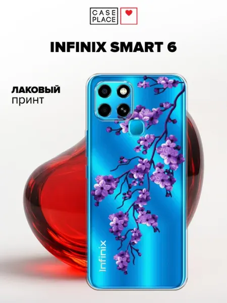 Чехол на Infinix SMART 6 сакура Case Place