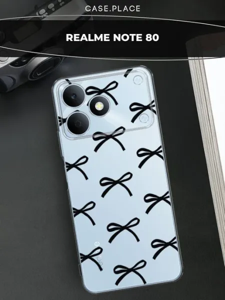 Чехол на Realme Note 80 с бантиками Case Place