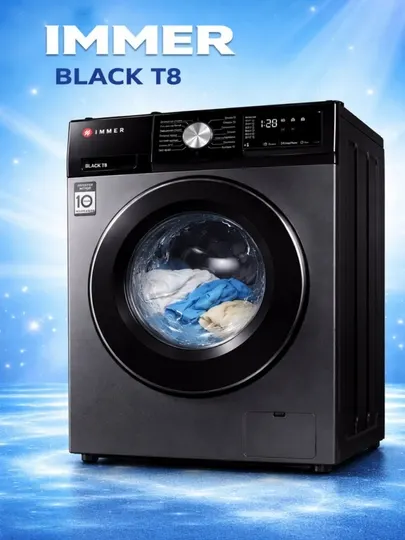 Стиральная машина IMMER Black T8 – 8 кг, Inverter