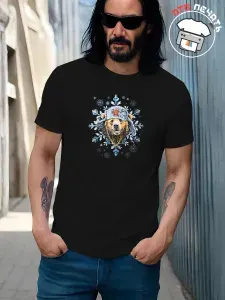 Футболка IMPREMOPRINT Медведь в зимней шапке ушанке