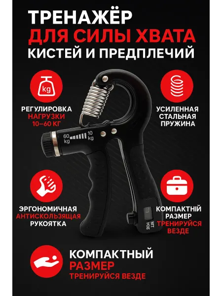 IND-IND интенсив Эспандер кистевой регулируемый тренажер для рук дома