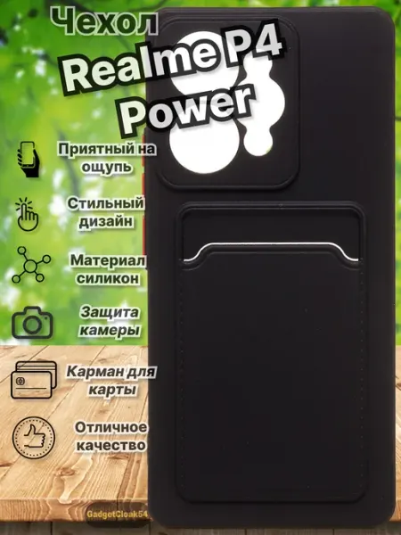 Realme p4 power чехол, с картой GadgetCloak54