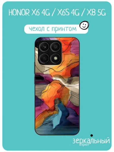 Чехол на Honor X6 принт абстракция iNCoverCase