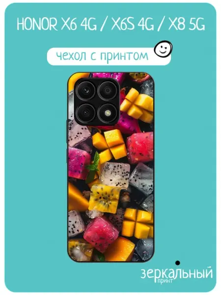 Чехол на Honor X6 принт с фруктами iNCoverCase