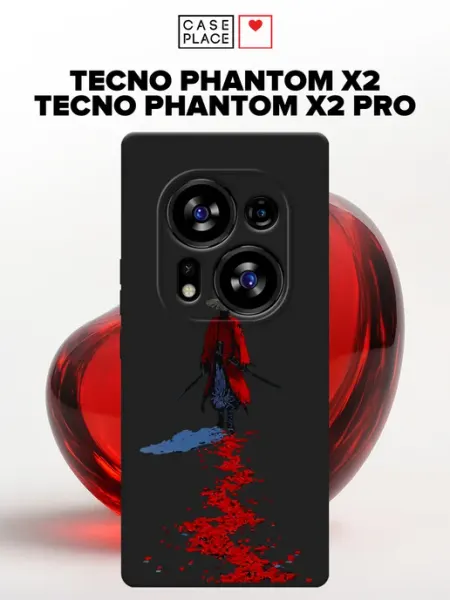 Матовый чехол на Phantom X2 Phantom X2 Pro самурай TECNO