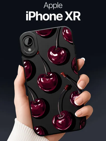 SCDesign Чехол на iPhone XR с вишней