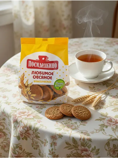 Посиделкино Печенье овсяное мини классическое 300 гр