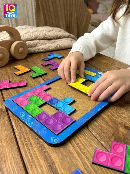IQtoys Тетрис деревянный развивающие игрушки