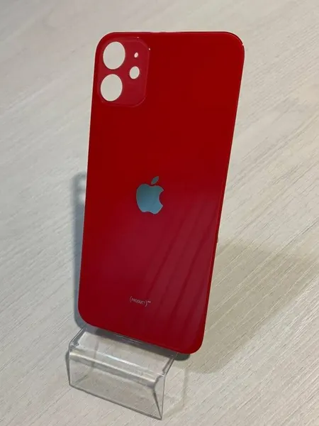 Задняя крышка (стекло корпуса) для IPhone 11, красная (red).
