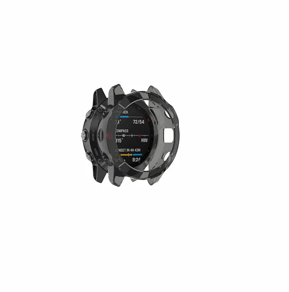 Чехол-кейс-пенал MyPads для умных смарт-часов Amazfit GTR 42mm (A1909) тонкий силиконовый с противоударными свойствами черный
