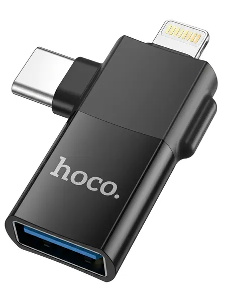 Адаптер переходник USB - Lightning/Type-C Переходник IPhone для смартфона, планшета, флешки, ноутбука, накопителя