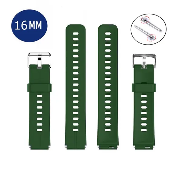 Ремешок силиконовый для умных часов HUAWEI TalkBand B6 16MM изумрудный