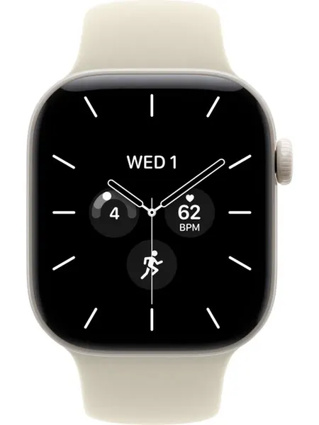 Apple Watch S12 (2026) 42mm White Ceramic, Sand Sport Band