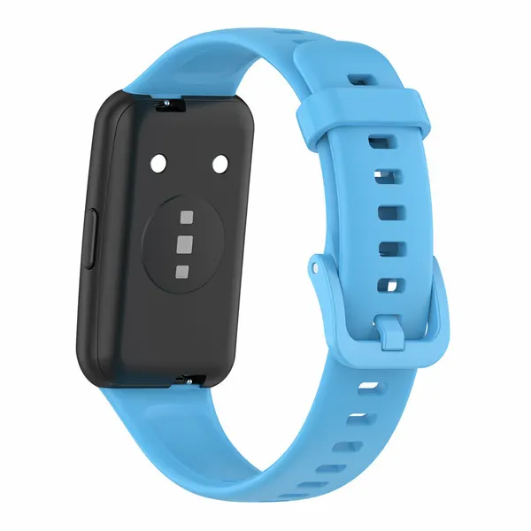 Ремешок AXIVER, для Huawei Band 7, силикон, голубой, универсальный, размер S/L/XS/M