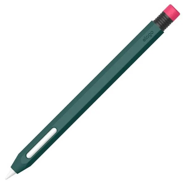 Elago силиконовый чехол для стилуса Apple Pencil 2, цвет: Midnight green