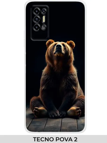 Чехол на Pova 2 (для Техно пова 2) Медведь TECNO