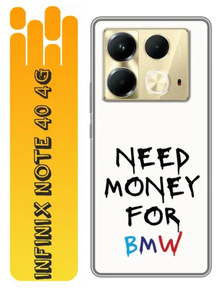Чехол для Infinix Note 40 4G автомобиль BMW