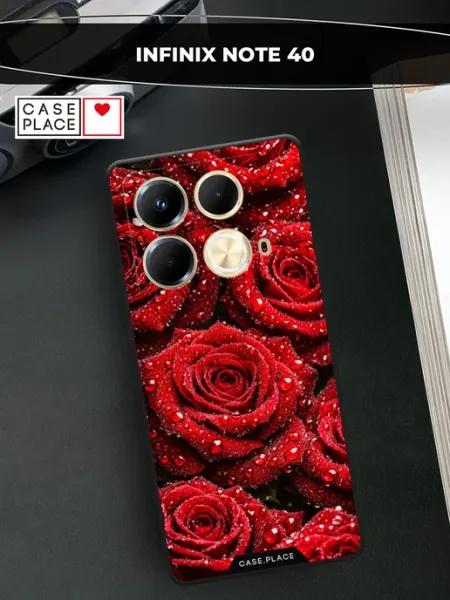 Чехол на Note 40 с розами Infinix