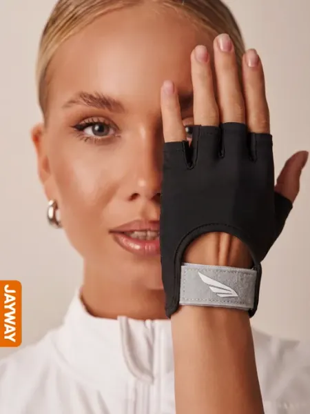 JAYWAY Перчатки без пальцев спортивные для фитнеса