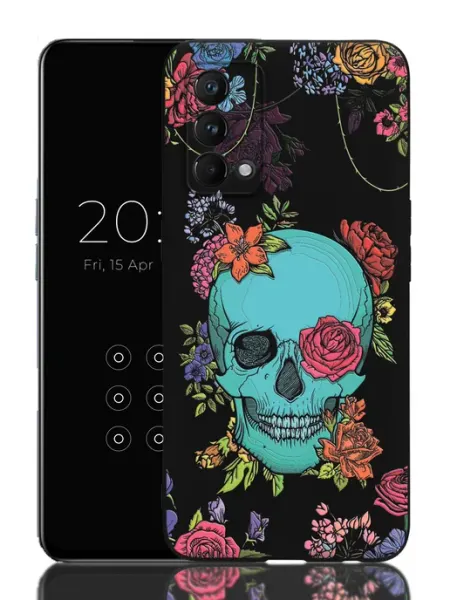 Чехол на realme GT Master Edition с принтом Череп Re:mobile