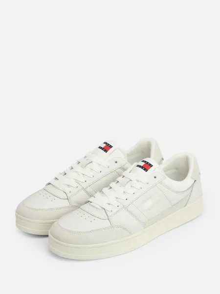 TOMMY JEANS Кеды кожаные базовые