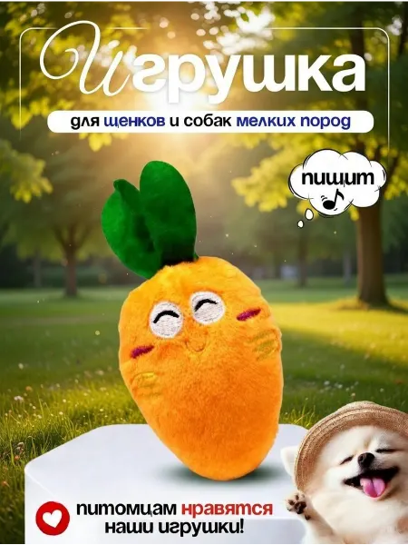 JeMiTix Игрушка для собак морковка