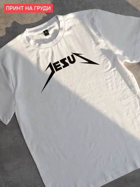 WEARCRAFT Футболка Иисус Jesus чб