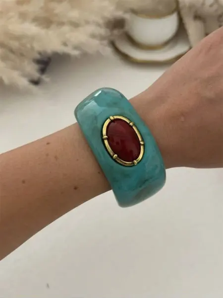 AV Jewelry Store Браслет широкий на руку бижутерия