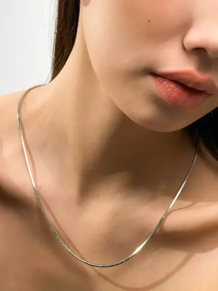 Lemniscate jewelry Стальная змеиная цепочка