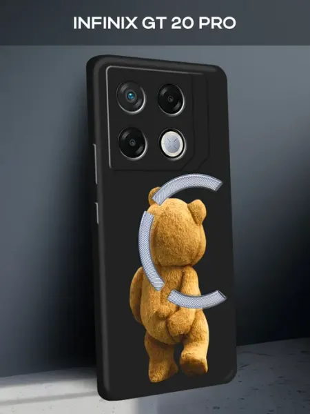 Чехол на GT 20 Pro с медведем Infinix