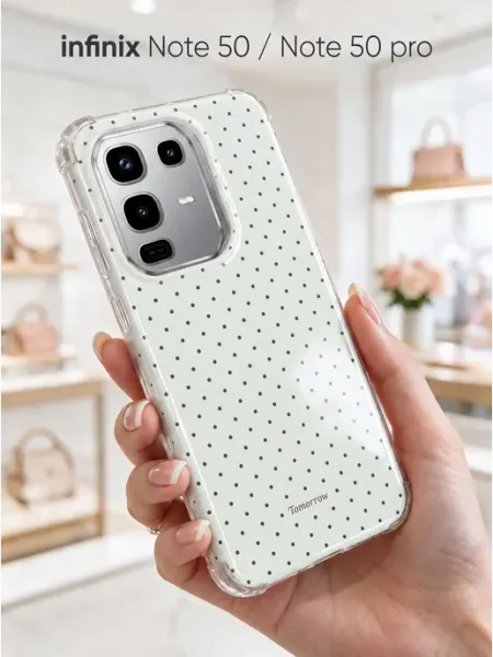 Чехол на Infinix Note 50, Note 50 Pro с принтом горох URBAZZA