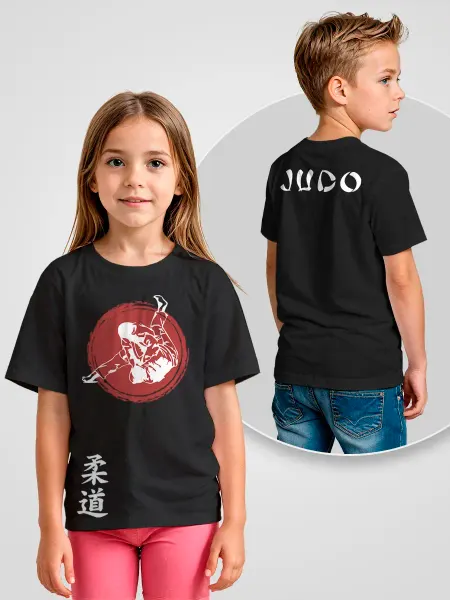 Printech Premium Kids Детская футболка с принтом Дзюдо одежда Judo