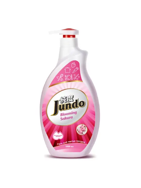 Нет бренда Гель для мытья посуды Jundo Sakura с дозатором 1л