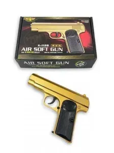 Детский металлический пистолет K-112B ( Gold)