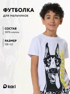 Футболка Kari для мальчика подростка базовая