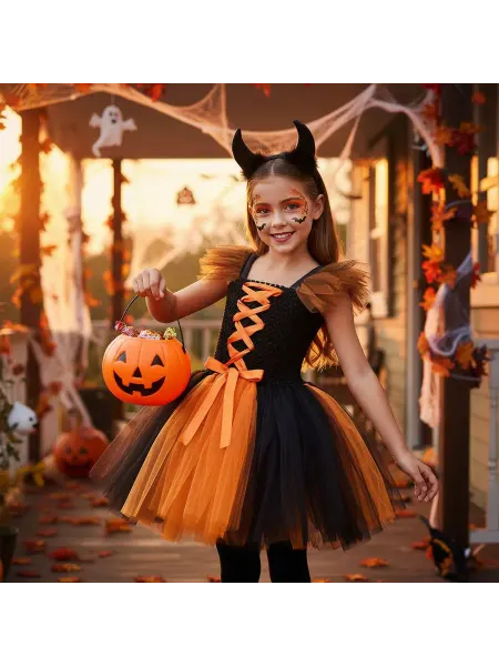 Mallysha kids Костюм платье ведьмы для девочки