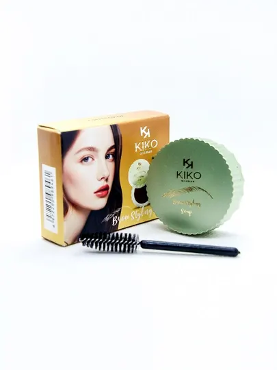 Гель для бровей KIKO, коричневый, гель для бровей, фиксатор для укладки и выравнивания