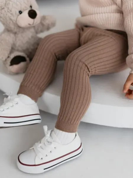 Kinderness Леггинсы лосины в рубчик для малышей