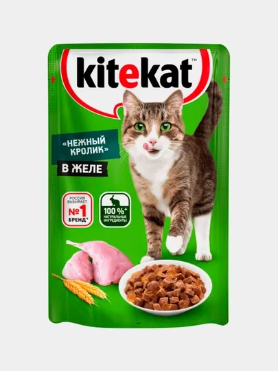 Пауч Kitekat с кроликом в желе
